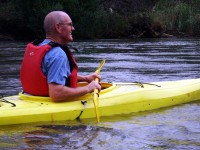 Winter kayaking trip