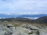 Car camp Saw Pit Creek Caravan Park Kosciuszko Nat. park