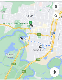 Albury Railway Station to Murray River Precinct Grade 2, 9+km
