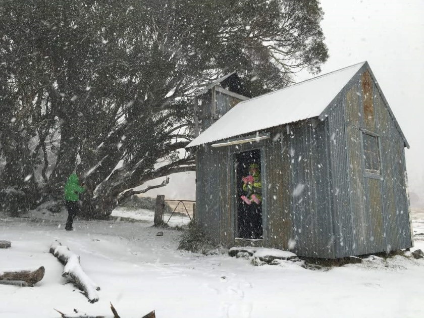 early snow at Tawonga Huts