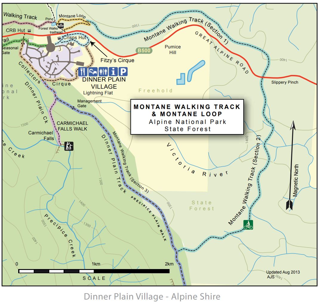 dinner plain montane walking track